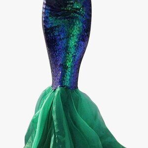 Gorgeous Mermaid/Siren Costume includes tail, starfish hair clips & seashell bag